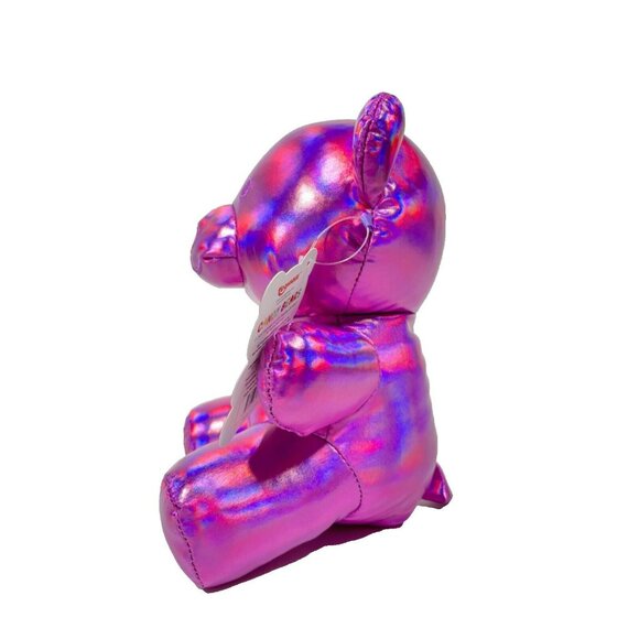 Candy Bears Metallic Plush 8" Stuffed Animal Purple Pink - Picture 4 of 13